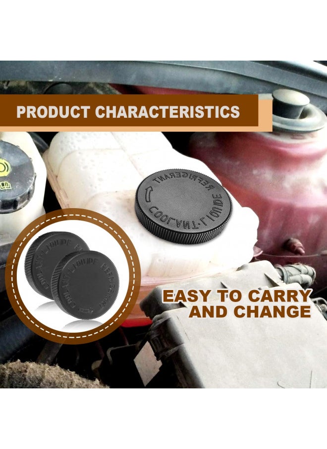 KEVWR 2PCS Engine Radiator Coolant Water Tank Black Reservoir Cap, Compatible with Infiniti Nissan Renault, OEM# 21712-79900  - Image 3