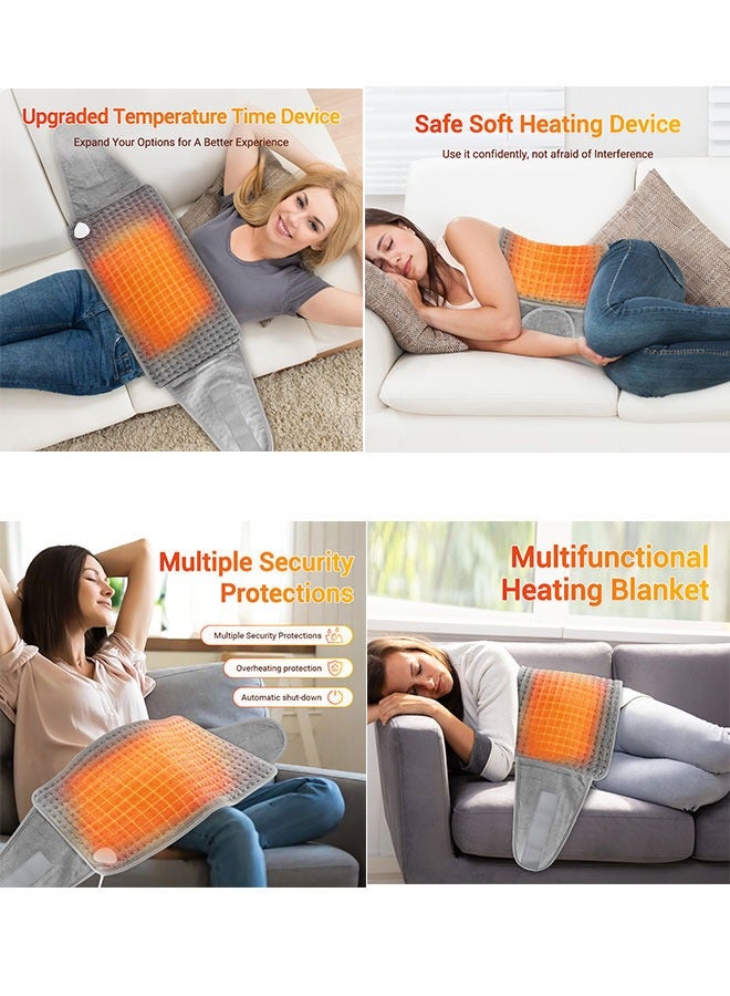 WINEENEE Electric Waist Heating Pad,multifunctional Heating Pad,Heating Pad for Back Pain and Cramps Relief, Upgraded 4 Timer Auto Off and 9 Heat Level Electric Heat Pad  - Image 2