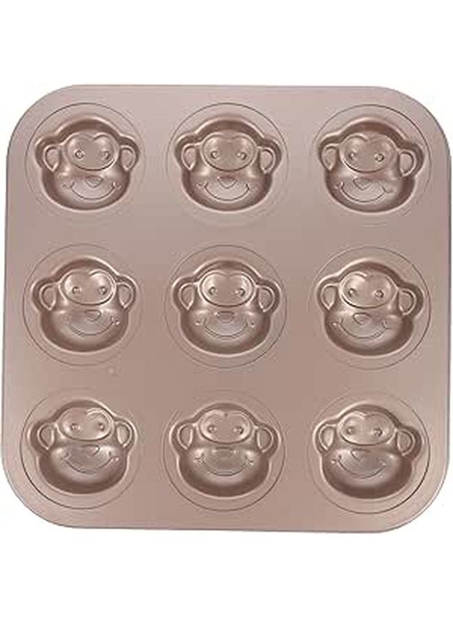 Hemoton 6 Cup Monkey Cake Mold Carbon Steel Nonstick Baking Pan - Image 1