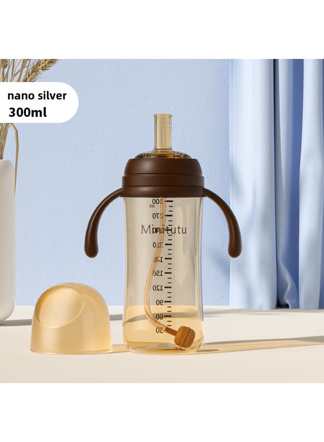 كوب ميني توتو الفم الواسع للشرب النانوي، زجاجة حليب بكوب واحد بثلاث استخدامات، حلمة بط بكوب شفط، فم شفط بسعة كبيرة