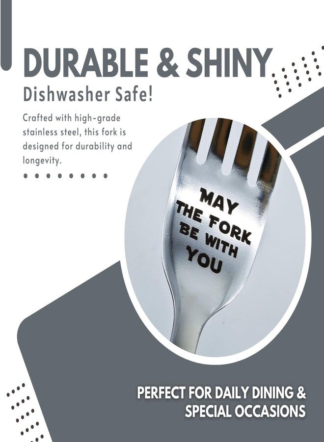 stormroo May The Fork Be with You - Gifts for StarWars Fans Laser-Engraved Stainless Steel Fork - Gifts for Mothers Fathers Day - Image 4