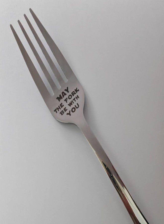 stormroo May The Fork Be with You - Gifts for StarWars Fans Laser-Engraved Stainless Steel Fork - Gifts for Mothers Fathers Day - Image 3