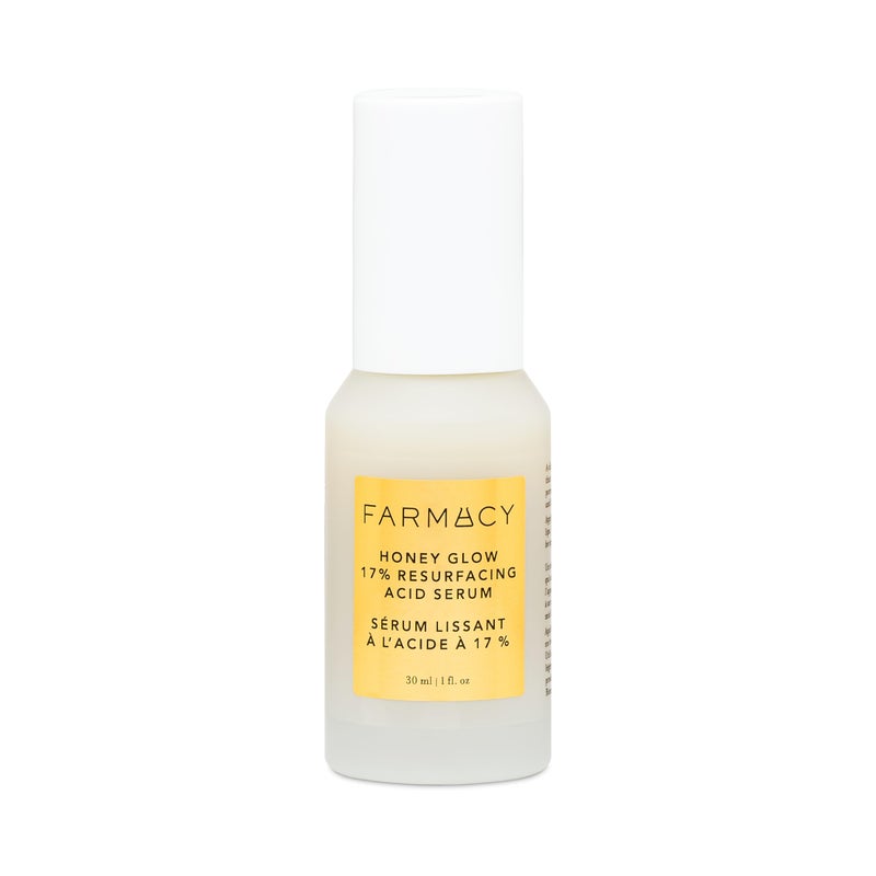 Farmacy Face Exfoliator Serum - Honey Glow 17% AHA + BHA Liquid Exfoliant & Salicylic Acid Serum - Resurfacing Skin Care for Reduced Pores + Texture - Hydrates Skin for an Overall Glow (30ml) - Image 1