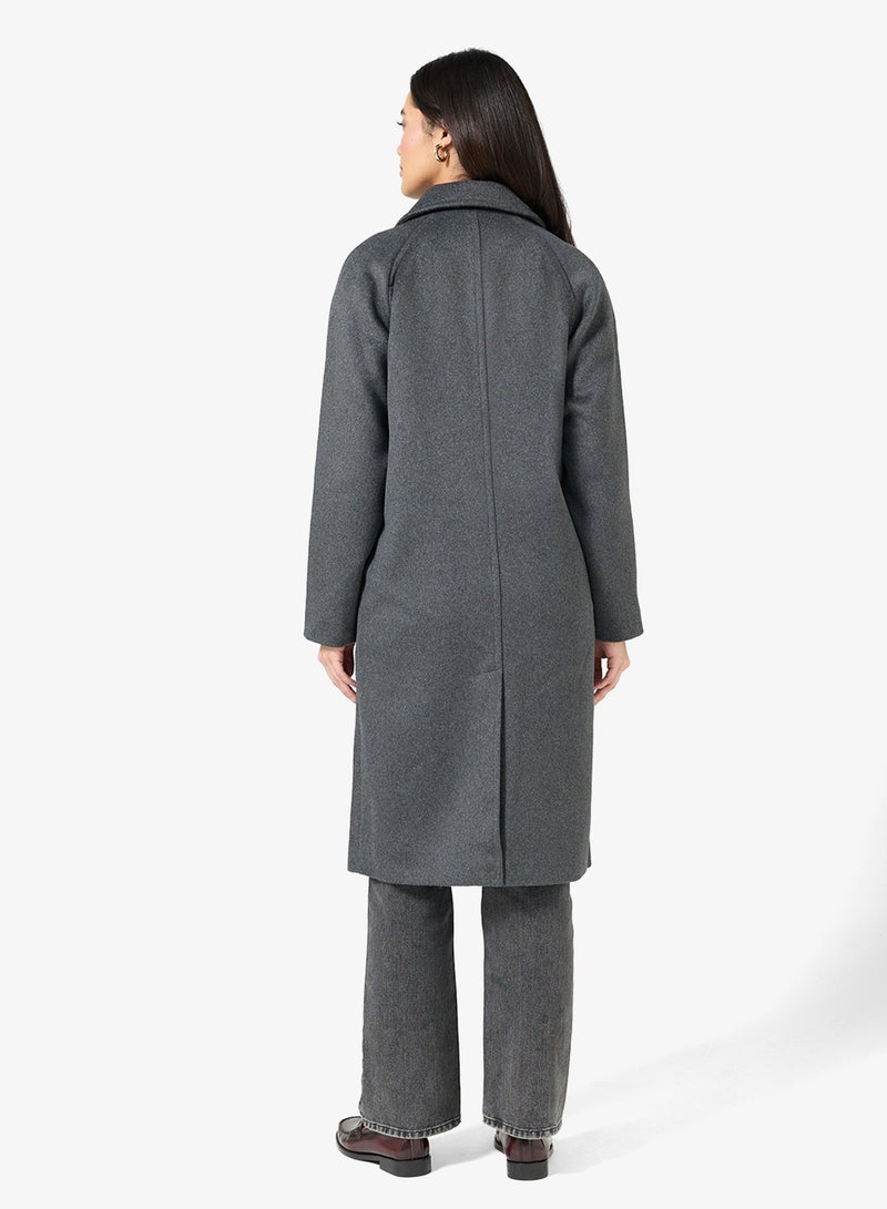 فيرو مودا معطف طويل مفصل بجيب - Image 2