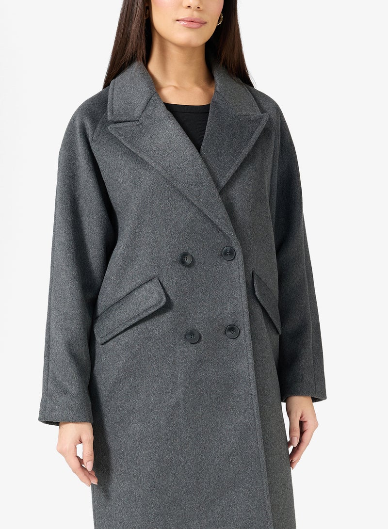 فيرو مودا معطف طويل مفصل بجيب - Image 3