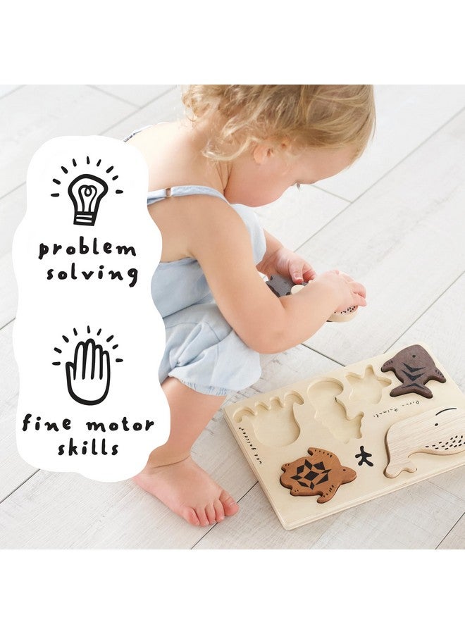 Wee Gallery Wooden Tray Puzzle Bugs, Montessori Toy for Toddlers and Preschoolers for Early Learning and Fine Motor Skill Development, Sustainable Educational Puzzle for Kids - Image 4