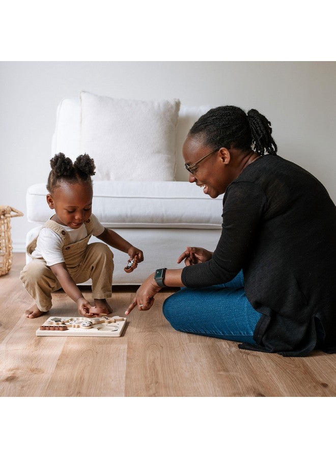 Wee Gallery Wooden Tray Puzzle Bugs, Montessori Toy for Toddlers and Preschoolers for Early Learning and Fine Motor Skill Development, Sustainable Educational Puzzle for Kids - Image 5