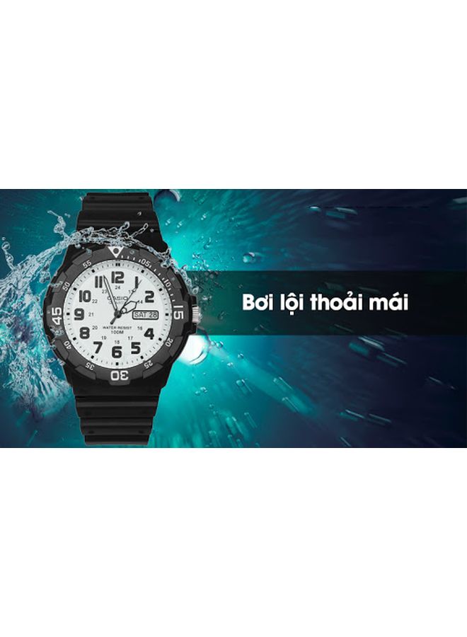 كاسيو ساعة يد شبابية بعقارب طراز MRW-200H-7BVDF مقاس 45 مم - لون أسود رجال - Image 5
