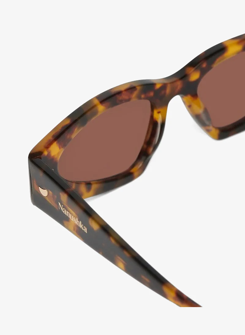 Nanushka Petite Architectural Acetate Sunglasses