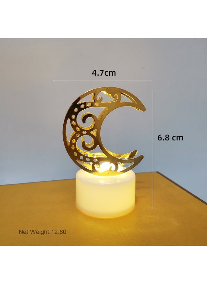 Laravel Two Packs - Ramadan Decorations Moon Table Lamp, Ramadan Decoration for Home Moon LED Desk Lamp, Ramadan Lights for Bedroom, Crescent Moon Night Lamp, Battery Operated Table Lamp for Home Decor - Crescent Moon  - Image 1
