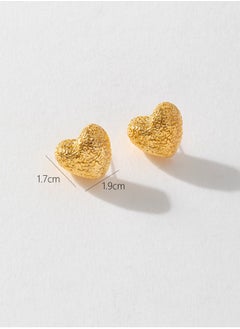 Generic Sparkling Heart Stud Earrings for Women  - Image 1
