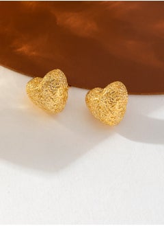 Generic Sparkling Heart Stud Earrings for Women  - Image 4
