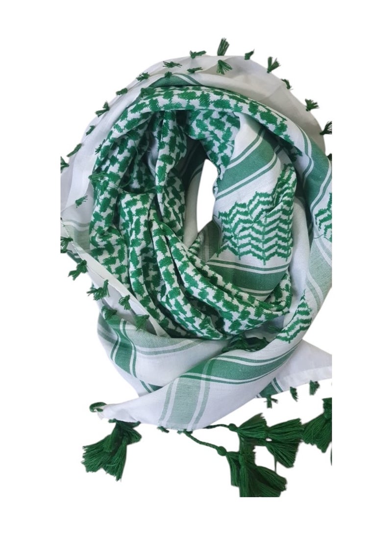 روبي للملابس الإسلامية وشاح شماغ عربي أنيق، كوفية، وشاح عسكري صحراوي تكتيكي مع عصابة رأس - Image 1