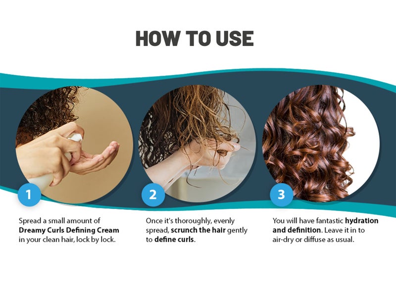 agilise - Dreamy Curls Defining Cream - Curl Modeling Creams for Wavy and Coily Hair Care, Styling Product - VEGAN, Argan & Coconut Oil, Shea Butter - 33.8fl.oz/1L - Image 4