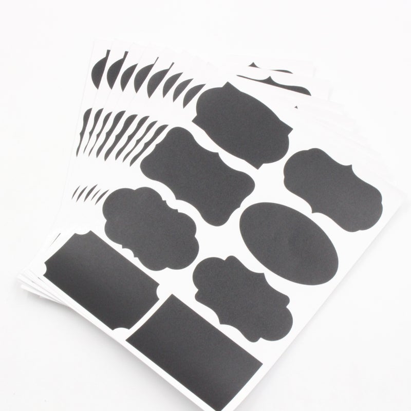 Glass Bottle Stickers, Removable Blackboard Stickers, Pvc Graffiti Teaching Writing Stickers, Multiple Styles Available - Image 1