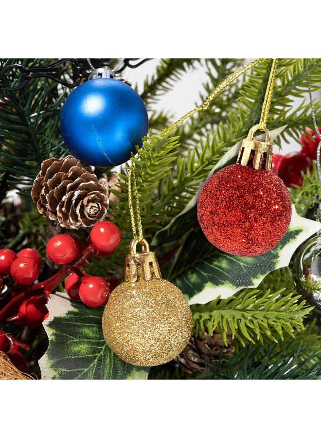 كرات زينة للكريسماس مضادة للكسر 24 قطعة - Image 3