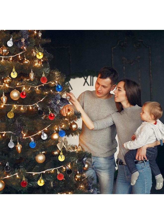 كرات زينة للكريسماس مضادة للكسر 24 قطعة - Image 4