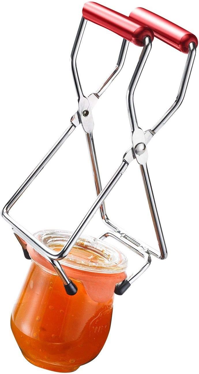 Westmark Set of 2: 1 Screw Lid Opener + 1 Glass Lifter, High-Quality Plastic/Steel, Vacumex, Silver/Red, 105322E6 - Image 3