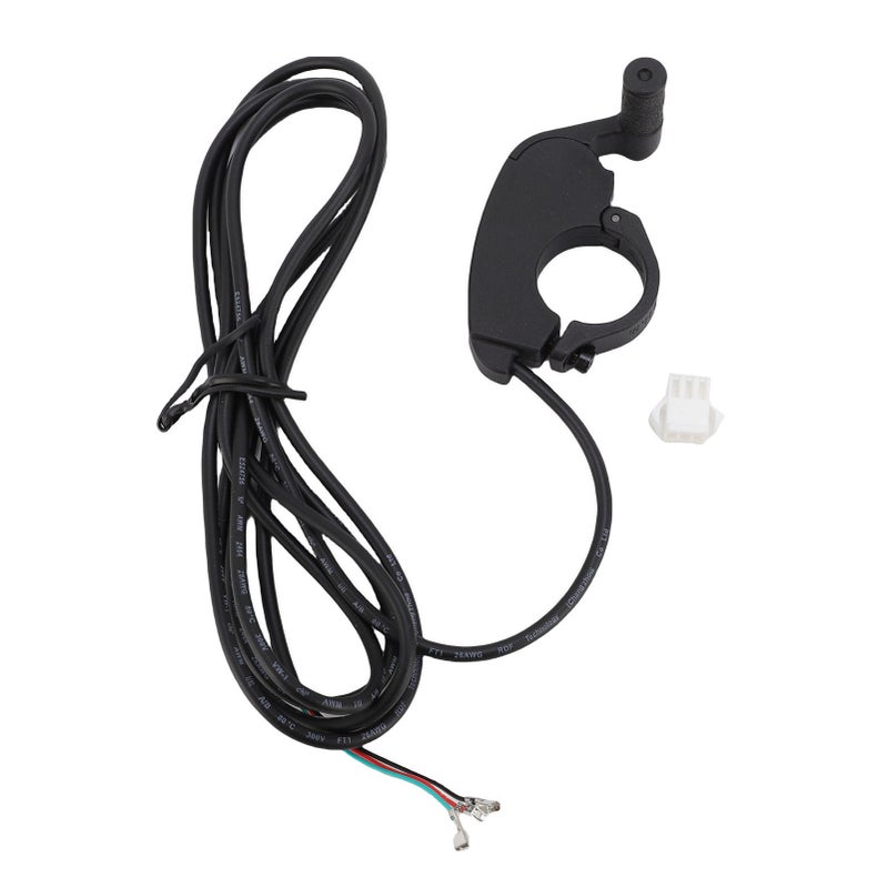 Electric Bike Thumb Throttle Right Hand Front Push Speed Control Finger Throttle Accelerator with Female Connector for Electric Scooter - Image 1