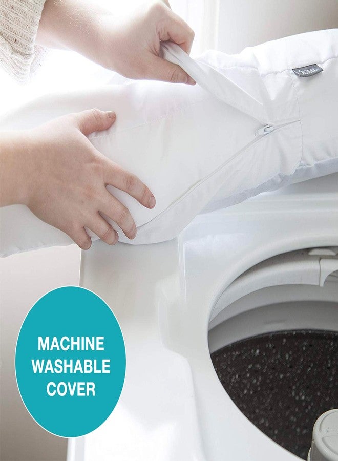 دي أم آي غطاء وسادة DMI الواقي للوسادة الجانبية، يطيل عمر المنتج، يحمي من الرطوبة والبقع، مزود بسحاب وكباس، متوافق مع FSA وHSA، لون أبيض - Image 3