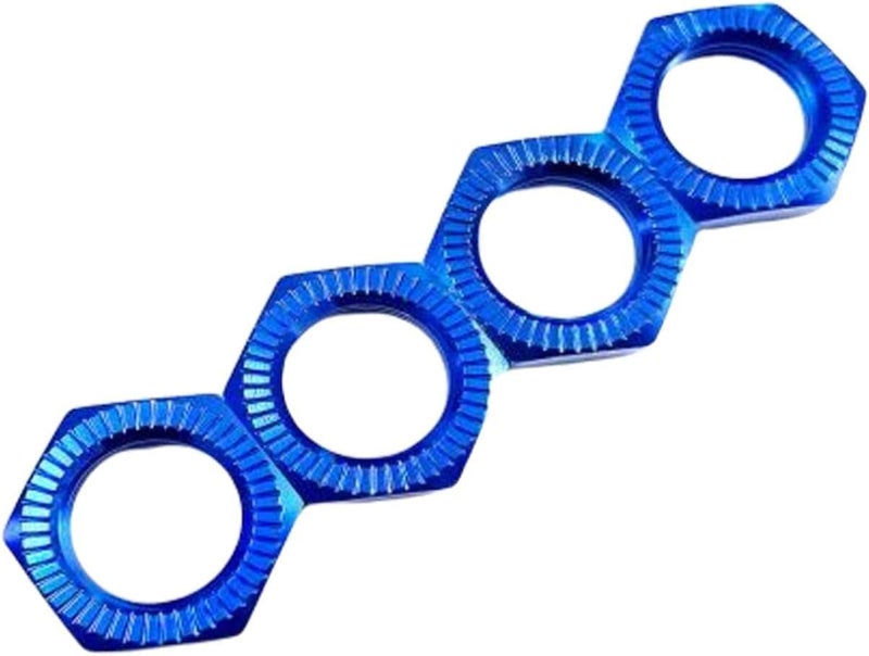 klarako Set of 4 17mm Hex Wheel Nut RC Car for 6S Notorious Karton Outcast Typhon , for HSP 1:7 1:8 Remote Control Car Body Parts Replacement , Blue - Image 4