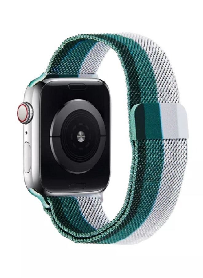 CATANES - Apple Watch 45mm 44mm 42mm Milanese Mesh Stainless Steel Magnetic Closure Band Compatible with iWatch Series 7/SE/6/5/4/3/2/5 - Image 1
