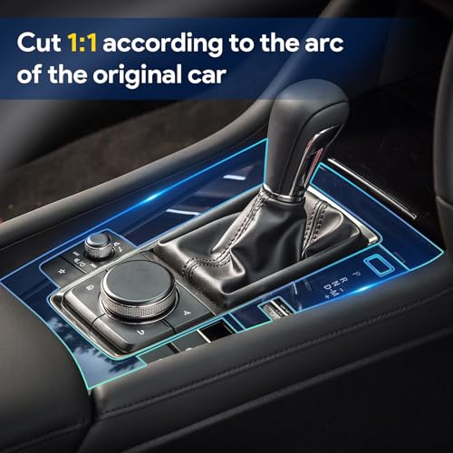 FDAIUN for Mazda 3 Enclave 2019-2024 Precut Car Paint Protective Film 8.5Mil TPU PPF HD Film Scratch Protector Interior Accessories (Gearshift Two Button) - Image 4