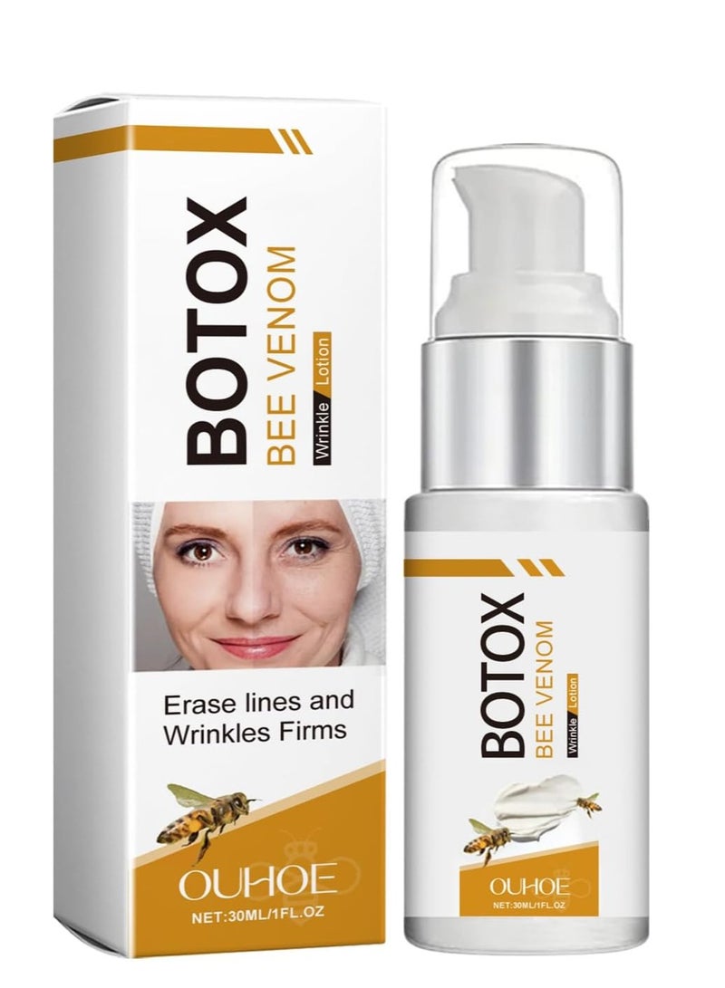 أوهو كريم سم البوتوكس الجديد ، كريم متعدد الأغراض لشد وترطيب مضاد للتجاعيد ، علاج بشرة سم النحل لإزالة التجاعيد ، مناسب لجميع أنواع البشرة (30 مل) - Image 1