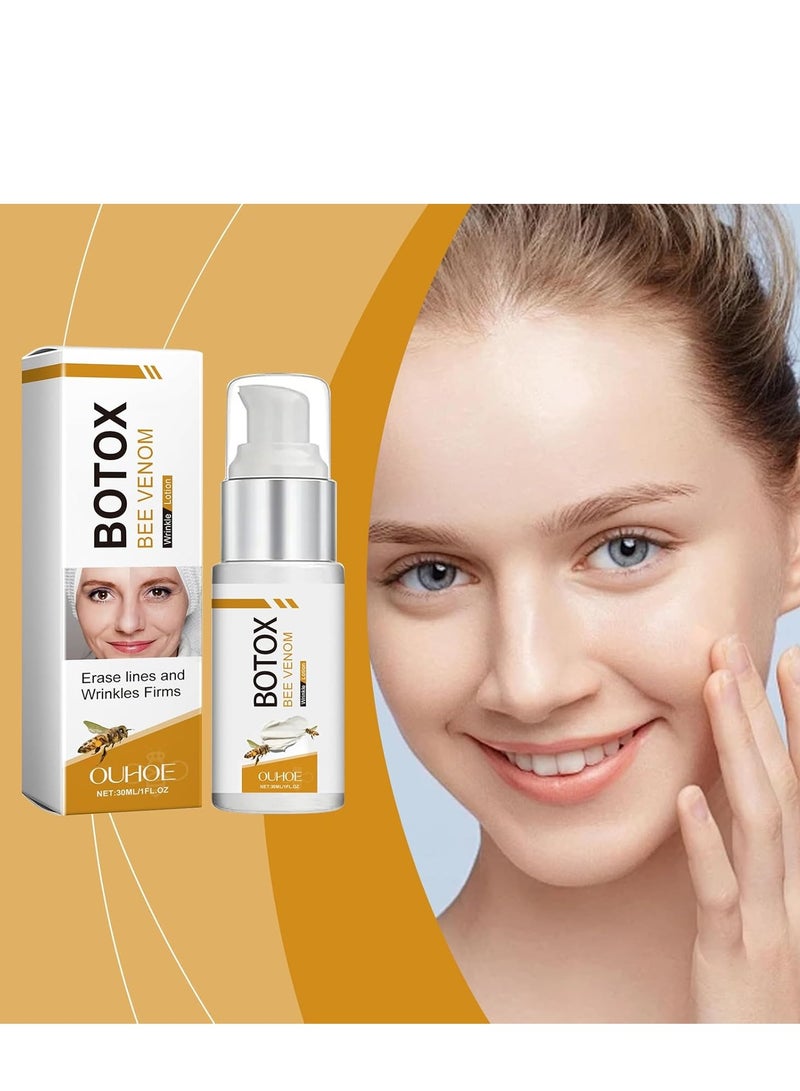 أوهو كريم سم البوتوكس الجديد ، كريم متعدد الأغراض لشد وترطيب مضاد للتجاعيد ، علاج بشرة سم النحل لإزالة التجاعيد ، مناسب لجميع أنواع البشرة (30 مل) - Image 2