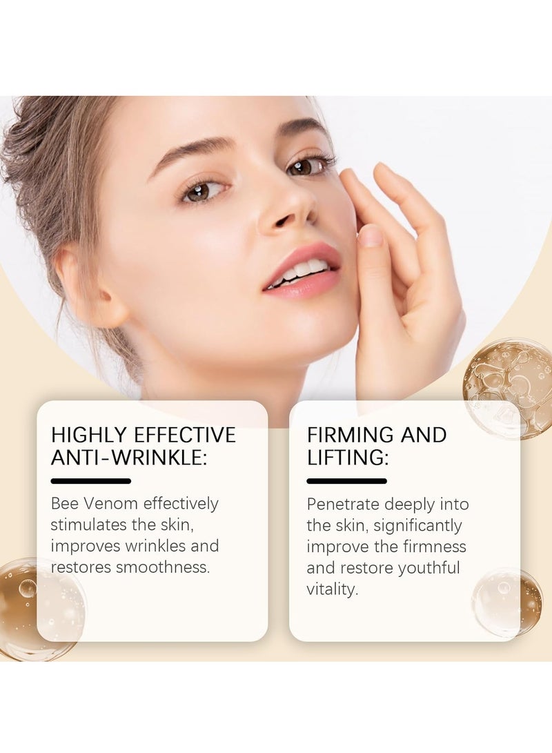 أوهو كريم سم البوتوكس الجديد ، كريم متعدد الأغراض لشد وترطيب مضاد للتجاعيد ، علاج بشرة سم النحل لإزالة التجاعيد ، مناسب لجميع أنواع البشرة (30 مل) - Image 4