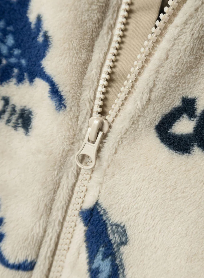NAME IT Kids Zip Through Printed Jacket