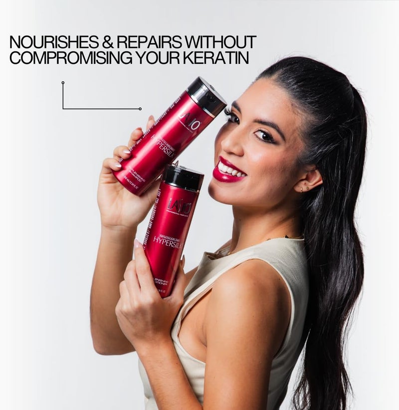 Lasio Keratin-Infused HYPERSILK Replenishing Conditioner - 12.34 Fl. Oz - Nourishing Hair Care for All Hair Types - Image 2