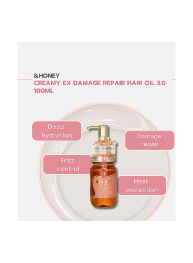 &Honey Creamy EX Damage Repair Hair Oil - 100ml - Image 2