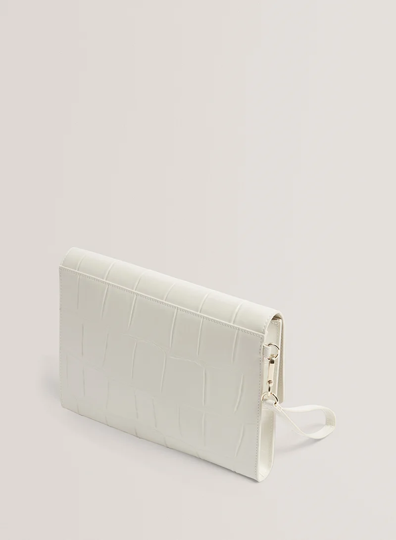 تيد بيكر Croc Effect Envelope Pouch wallets