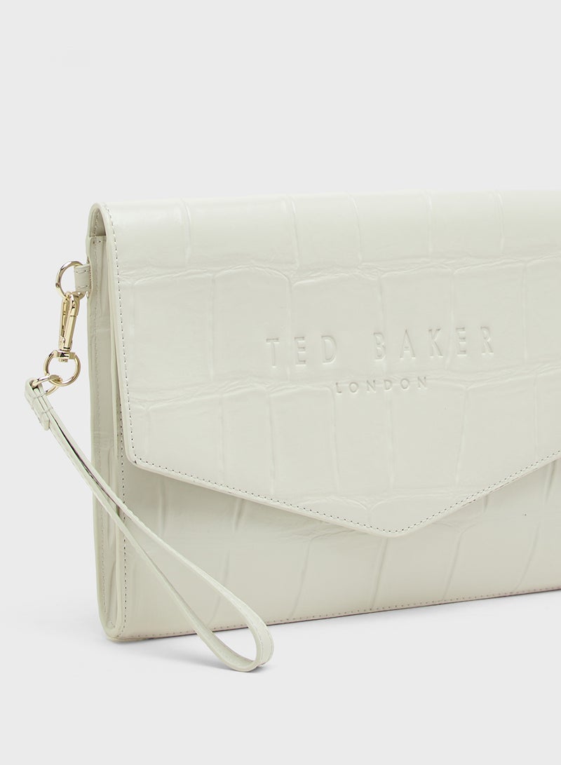 Ted Baker Croc Effect Envelope Pouch wallets  - Image 4