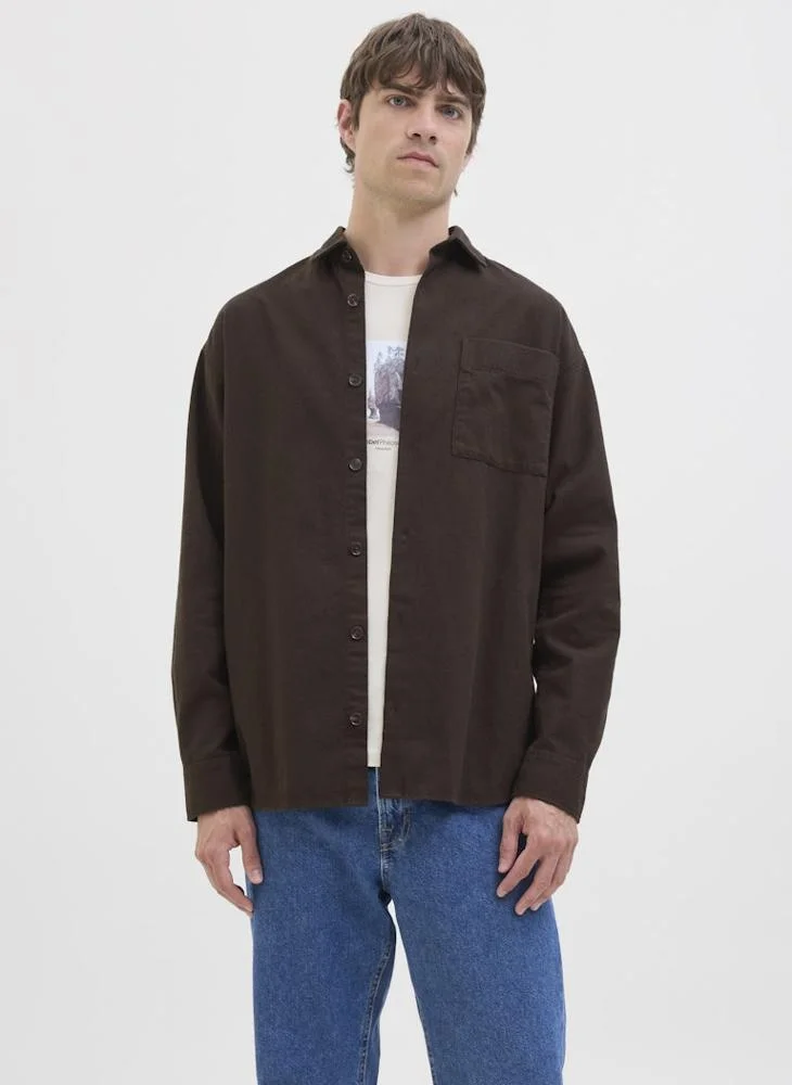 ج ج ريبل قميص بيدج بأكمام طويلة