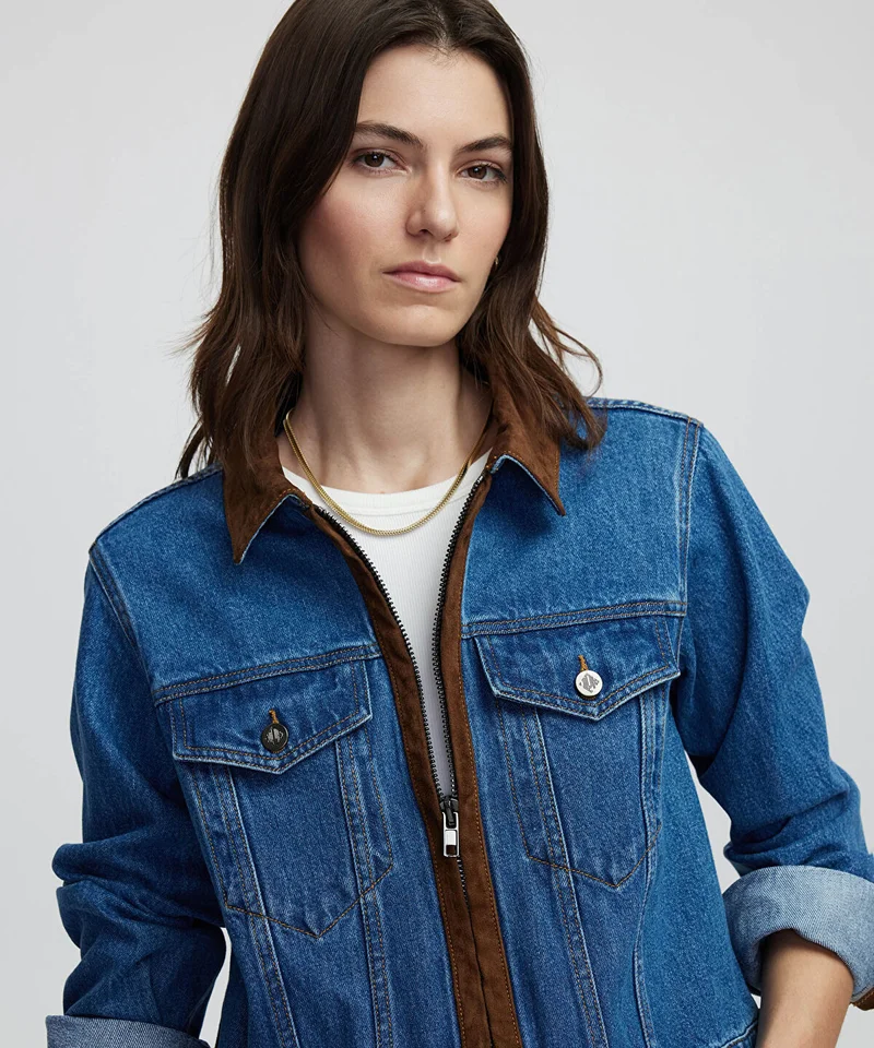 Ipekyol Contrast Denim Coat