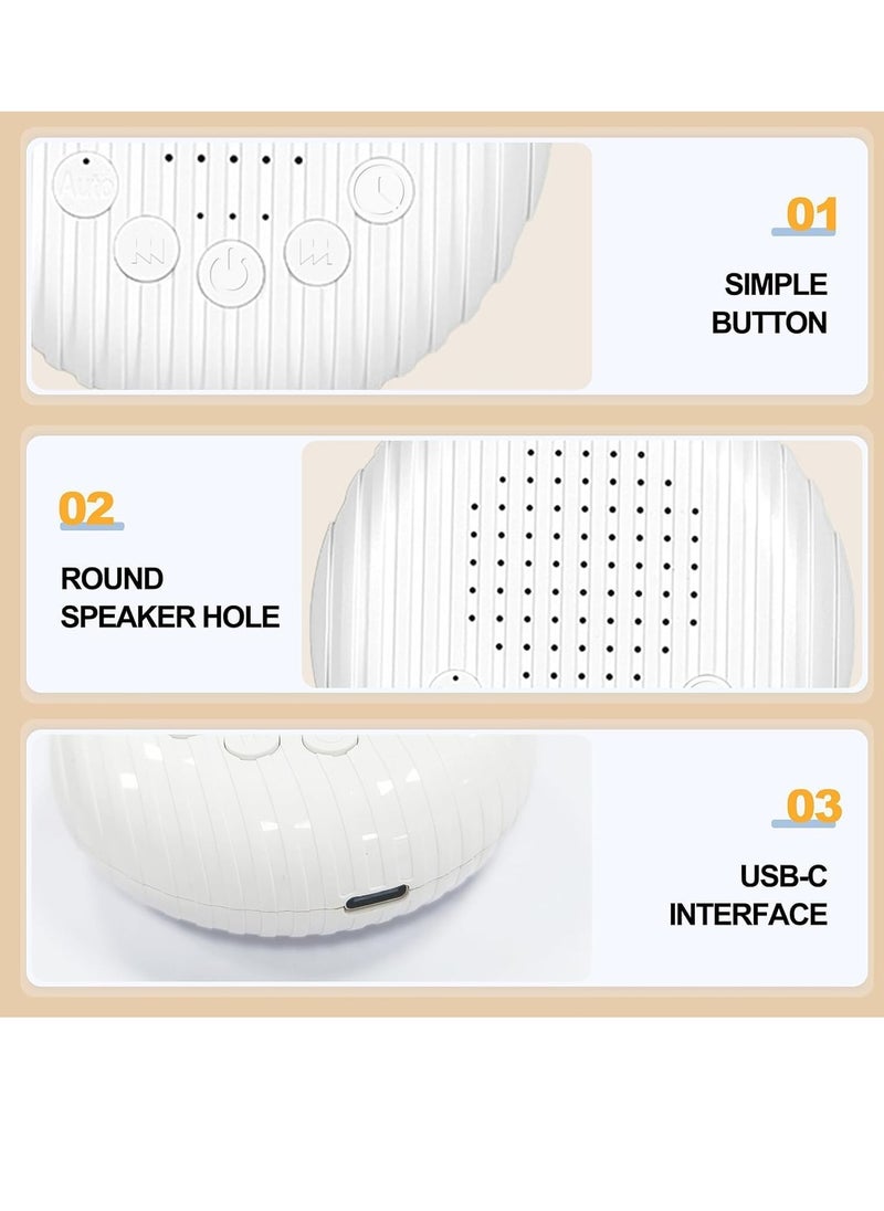 Gonice - White Noise Machine, Portable Sound Machine for Sleeping Adults & Baby, 10 Soothing Sounds, Rechargeable Battery Noise Sleep Machine for Home, Office, Yogasleep - Image 1