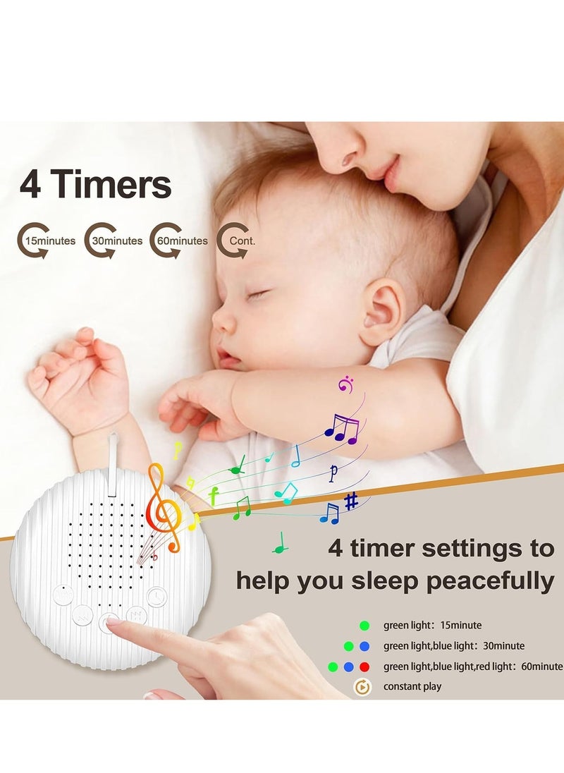 Gonice - White Noise Machine, Portable Sound Machine for Sleeping Adults & Baby, 10 Soothing Sounds, Rechargeable Battery Noise Sleep Machine for Home, Office, Yogasleep - Image 1