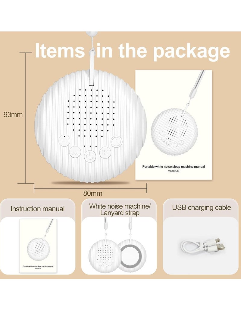 Gonice - White Noise Machine, Portable Sound Machine for Sleeping Adults & Baby, 10 Soothing Sounds, Rechargeable Battery Noise Sleep Machine for Home, Office, Yogasleep - Image 1