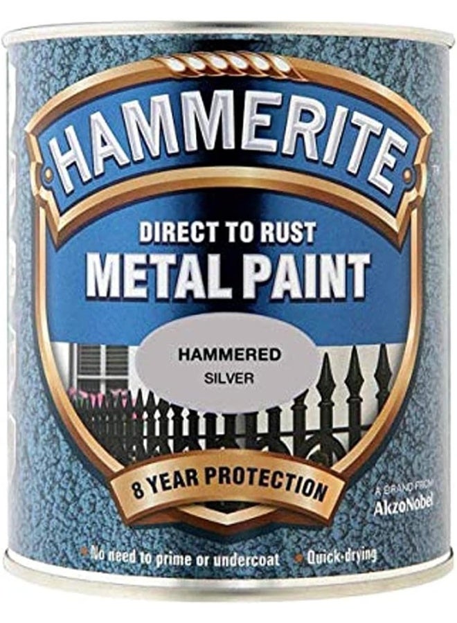 Hammerite دهان معدني فضي مطروق 750 مل - Image 1