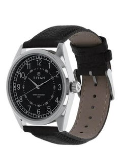 TITAN Black Dial Leather Strap Watch  - Image 2