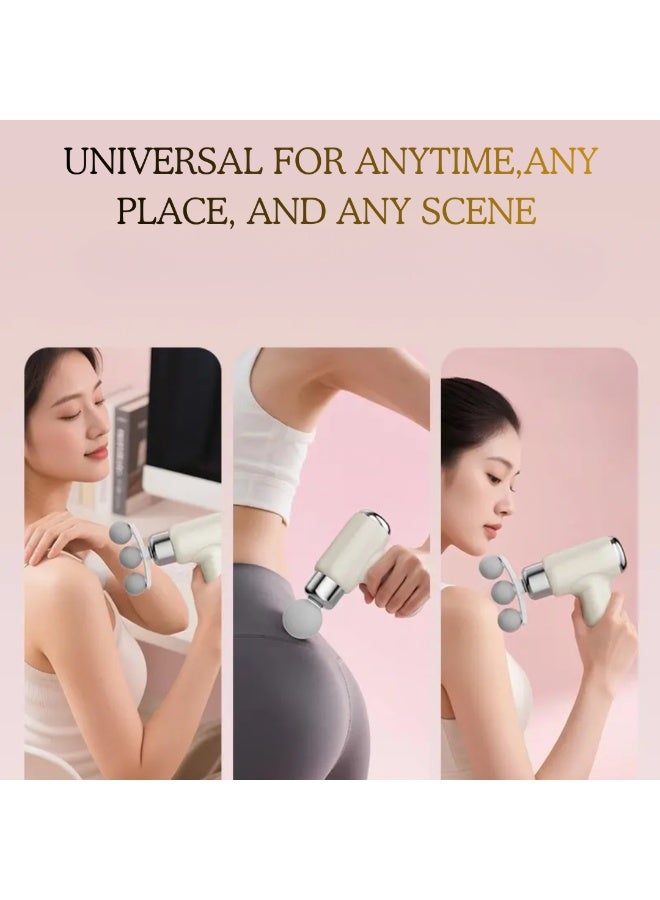 ARABIQO Fascial Massage Gun Deep Tissue Percussion Massager for Muscle Pain Relief, 9 Interchangeable Heads, Quiet Brushless Motor, Portable Handheld Body & Back Massager for Athletes, Men & Women - Image 3