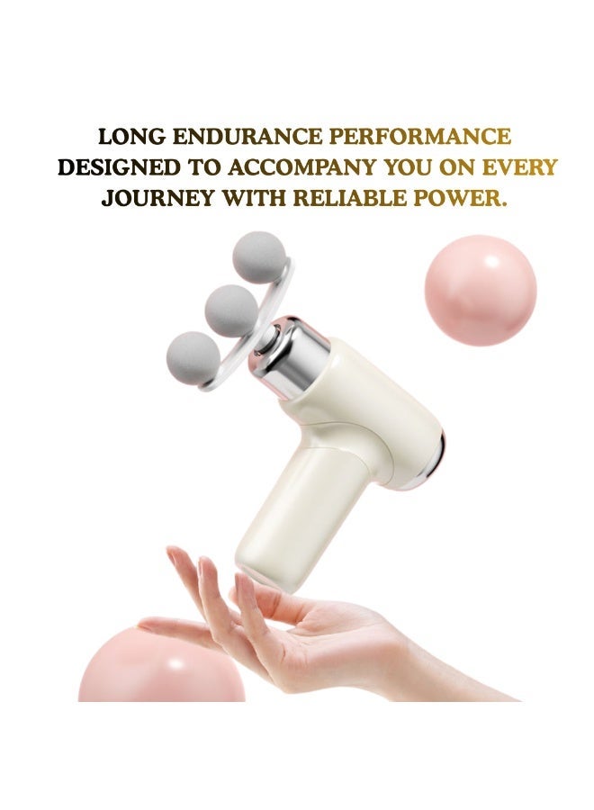 ARABIQO Fascial Massage Gun Deep Tissue Percussion Massager for Muscle Pain Relief, 9 Interchangeable Heads, Quiet Brushless Motor, Portable Handheld Body & Back Massager for Athletes, Men & Women - Image 2