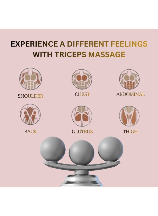 ARABIQO Fascial Massage Gun Deep Tissue Percussion Massager for Muscle Pain Relief, 9 Interchangeable Heads, Quiet Brushless Motor, Portable Handheld Body & Back Massager for Athletes, Men & Women - Image 5