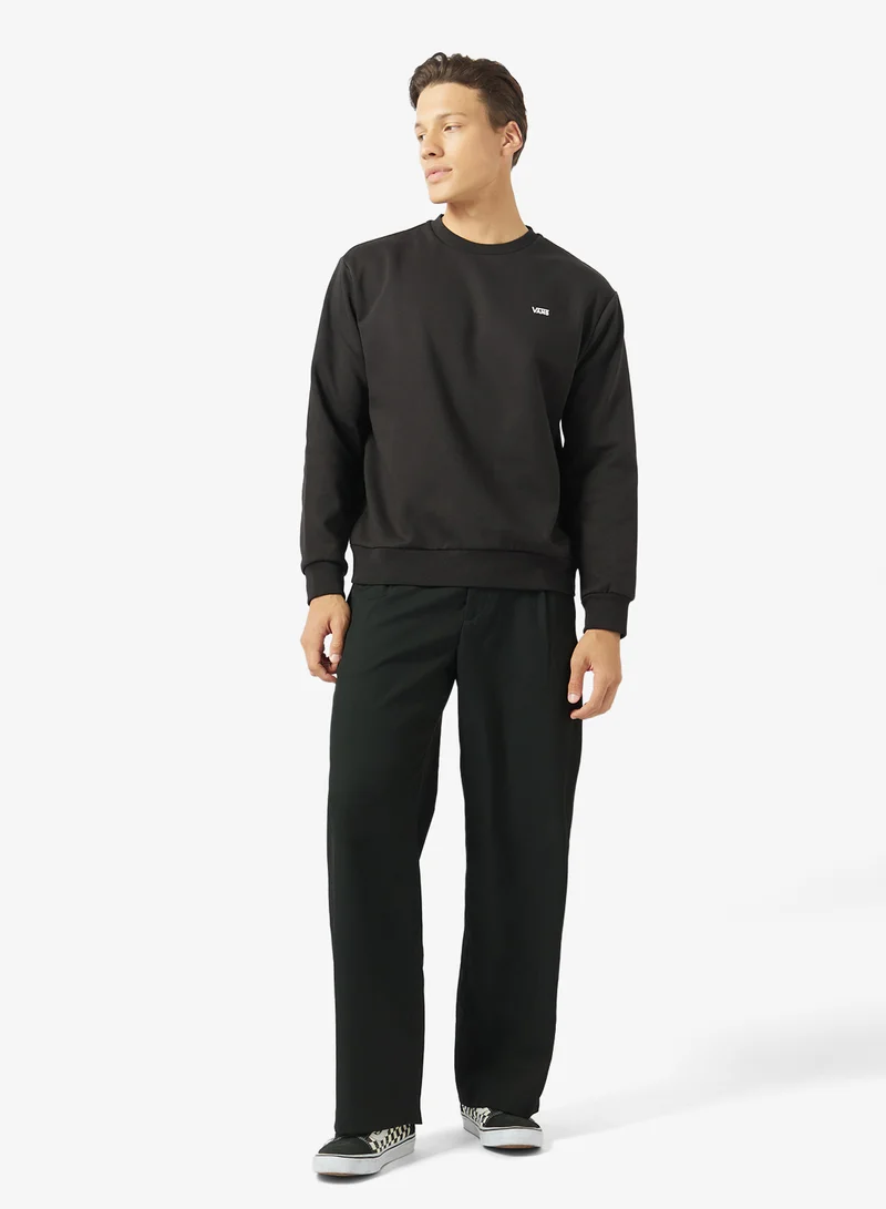 Vans BLACK Left Chest Logo Sweatshirt for Men | Best Price UAE