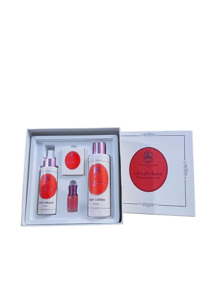 مسك مجموعه مسك الطهاره القرشى رمان 4 قطع - Image 2