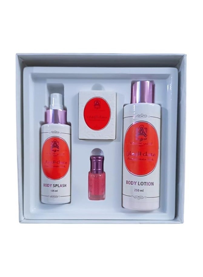 مسك مجموعه مسك الطهاره القرشى رمان 4 قطع - Image 3