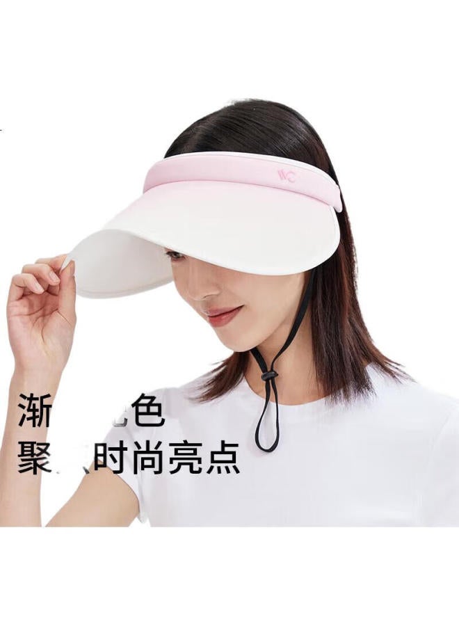 VVC Cheng Yi Recommended Sun Hat Women Sunscreen Hat Uv Protection Wide Brim Empty Top Fisherman Hat Gradient Pink - Image 3