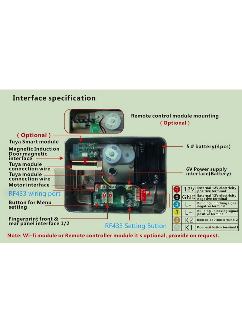 StarDY - 433MHz Wireless Remote Control For Smart Lock, Non-universal - Image 1